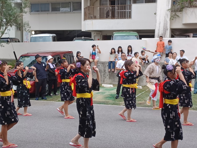 安里自治会エイサー道ジュネーへ参加